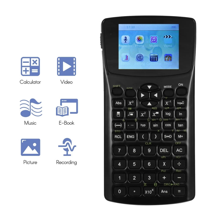 2.4 inch Display Screen Anti-peeping E-book Calculator, Support Sound Recording / Radio / Music & Video Playing