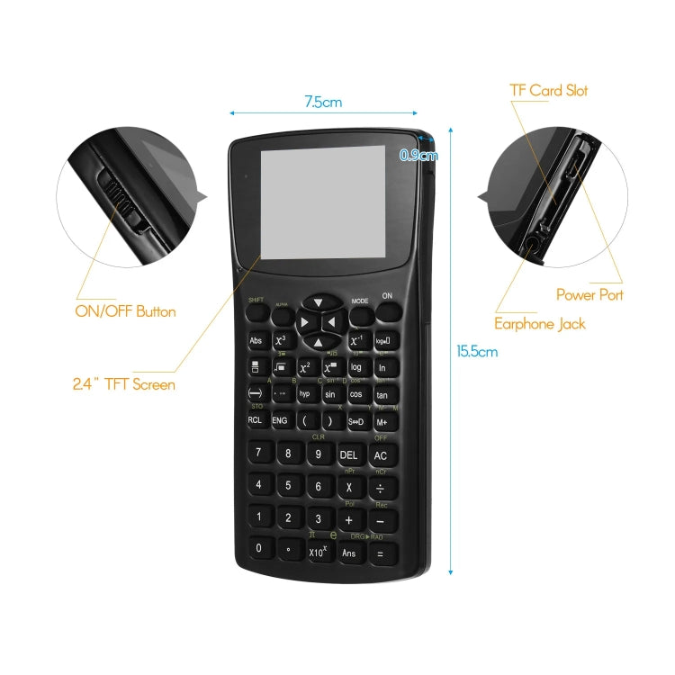 2.4 inch Display Screen Anti-peeping E-book Calculator, Support Sound Recording / Radio / Music & Video Playing