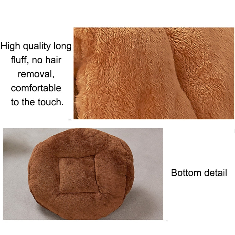 Triangular Cat Kennel Warm Thicken Mongolian Yurt Pet Dogs Cats House Size: M, 40×40×30cm