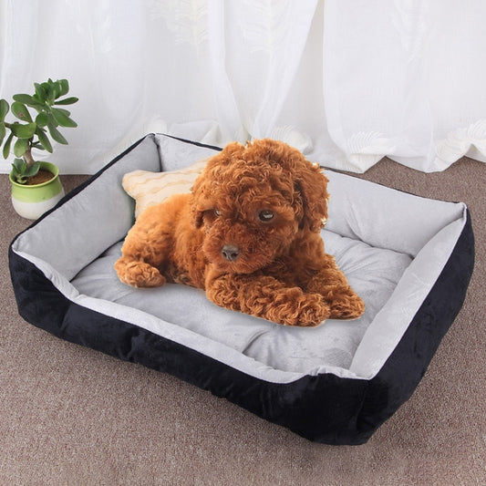 Dog Bone Pattern Big Soft Warm Kennel Pet Dog Cat Mat Blanket, Size: S, 60×45×15cm, Size: S