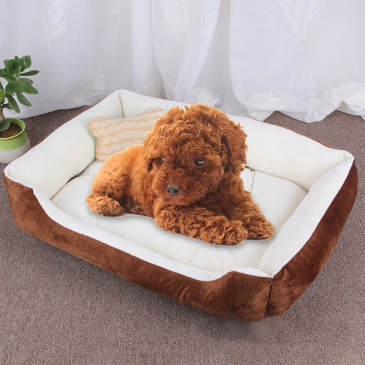 Dog Bone Pattern Big Soft Warm Kennel Pet Dog Cat Mat Blanket, Size: S, 60×45×15cm