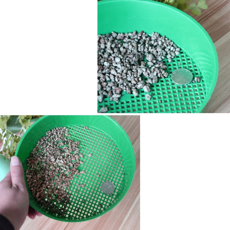 Plastic Mesh Sieve Soil Sieve PE Plastic Net Glasses of Gardening Tools Gardening Supplies, Sieve Diameter: 3 x 3.5mm