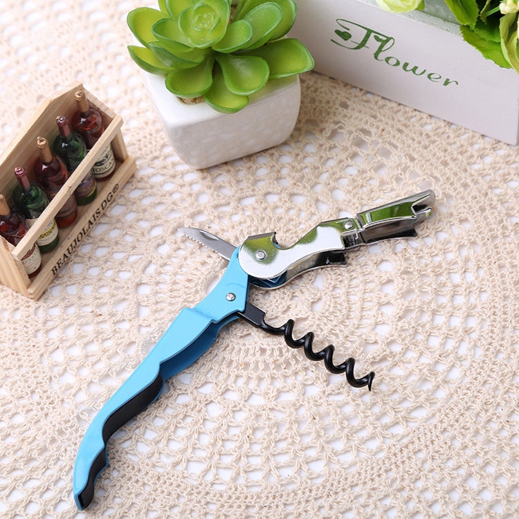 10pcs Multi-function Sea Horse Pattern Stainless Wine Bottle Opener, Can Opener Bottle Opener, Random Color Delivery