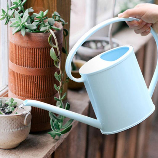 Watering Pot PP Gardening Supplies Watering Can Long Mouth Watering Irrigation Tools Portable Flower Pots, Capacity: 1.3L, Random Color Delivery, Capacity: 1.3L