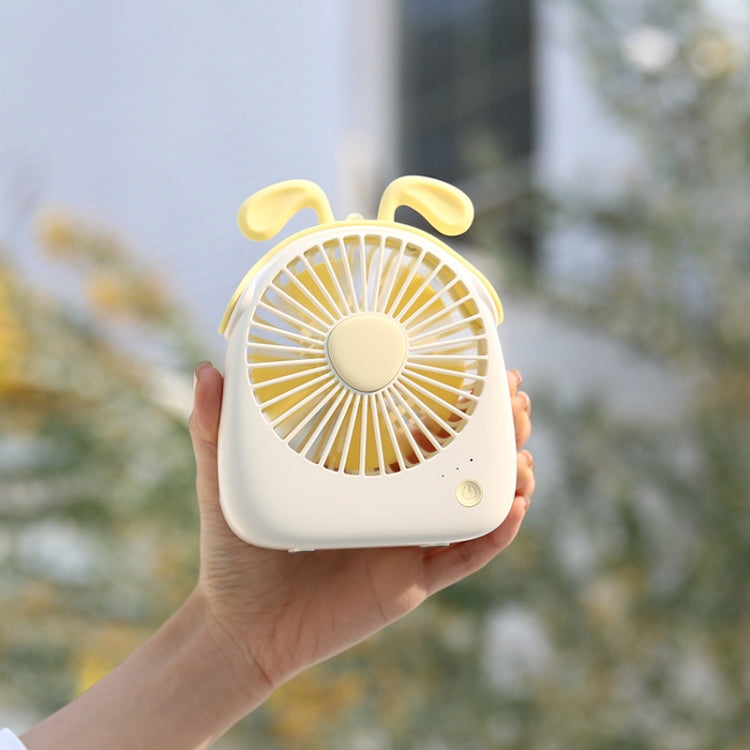 WT-F14 1200 mAh Rabbit Shape Mini Portable Fan with 3 Speed Control