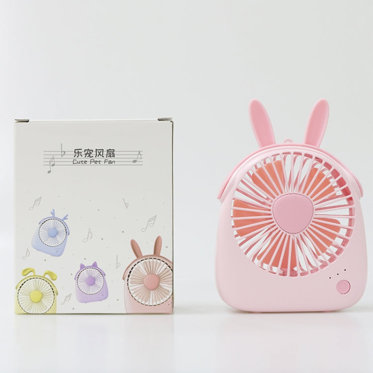 WT-F14 1200 mAh Rabbit Shape Mini Portable Fan with 3 Speed Control