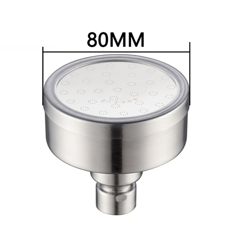 Removable and Washable 304 Stainless Steel Round Pressurized Top Spray Shower Head, Size: 80mm