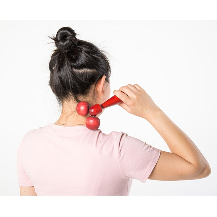 Wenge Solid Wood Manual Roller Massager