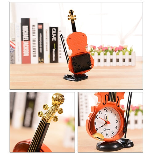 Multi-functional Originality Violin Electronics Pointer Alarm Clock with Pen Holder
