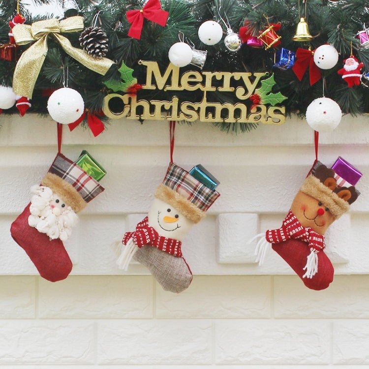 Hang Ornament Christmas Stockings Present Bags, Random Style Delivery