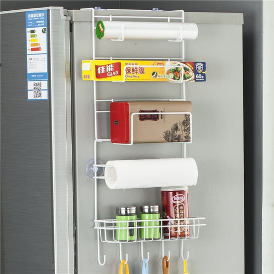 Multi-layer Fridge Storage Rack Side Shelf Sidewall Holder Multi-function Kitchen Organizer Household, Size: 25 x 9.5 x 62cm