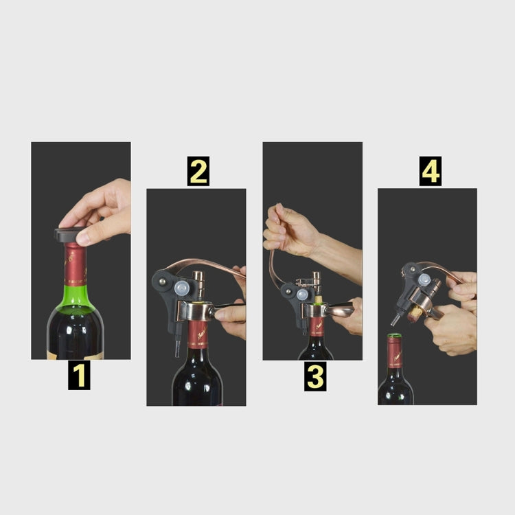 Zinc Alloy + ABS Material Retro Rabbit Shape Bottle Opener Corkscrew Port Wine Bottle Opener, Size: 18 x 14.5 x 4.7cm