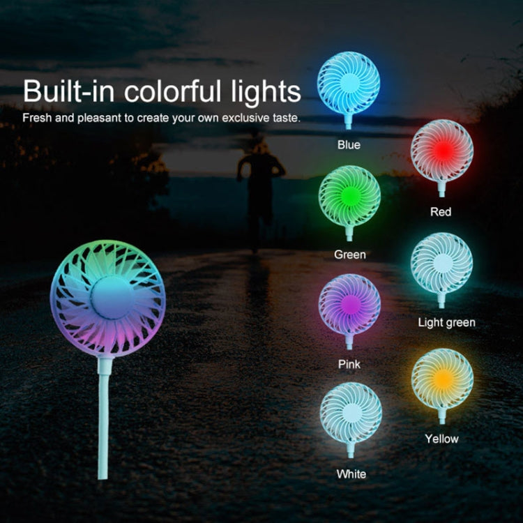 Creative Mini Hanging Neck Type Fan Outdoor LED Fan