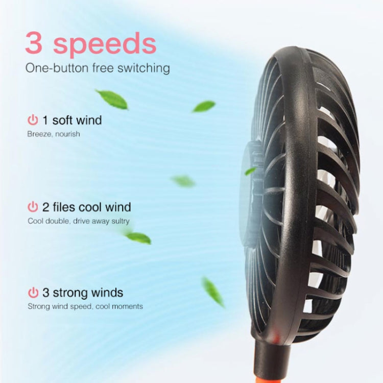 Creative Mini Hanging Neck Type Fan Outdoor LED Fan