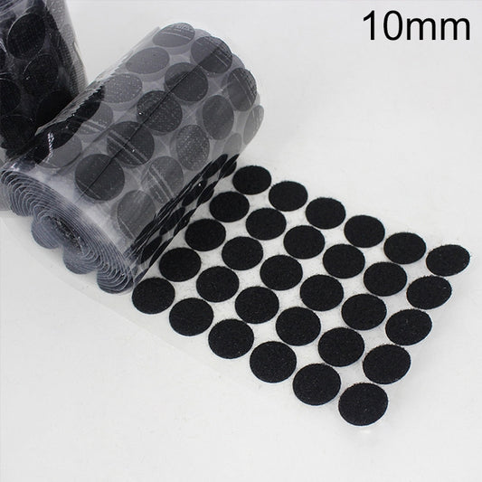 1000 PCS 10mm Round Nylon Adhesive Hook and Loop Fastener