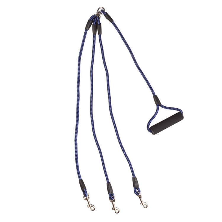 Pet Dog Nylon 3 in 1 Traction Rope Pet Walking Leads With Handle, Length: 124cm