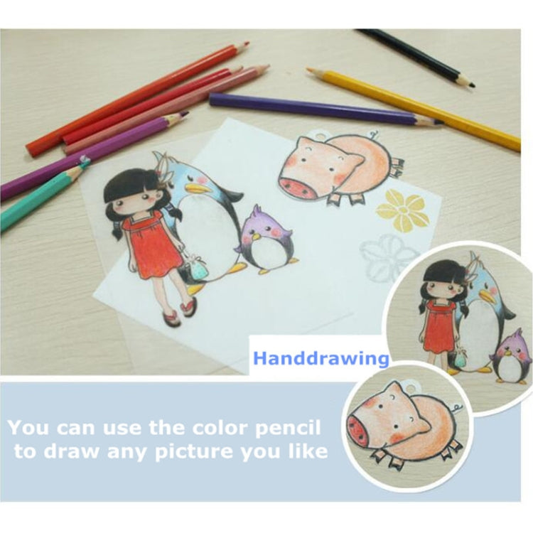 50 PCS Translucent Fine Grinding Heat Shrink Film DIY Heat Shrink Film