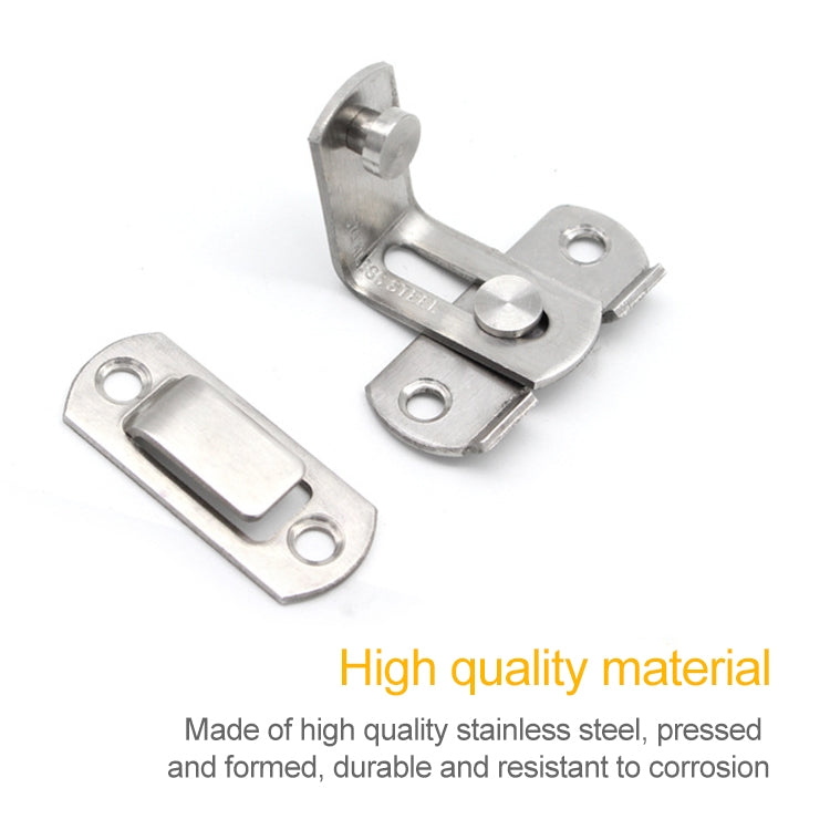 2 PCS Security Door Stainless Steel 90 Degree Right Angle Door Buckle Corner Insert