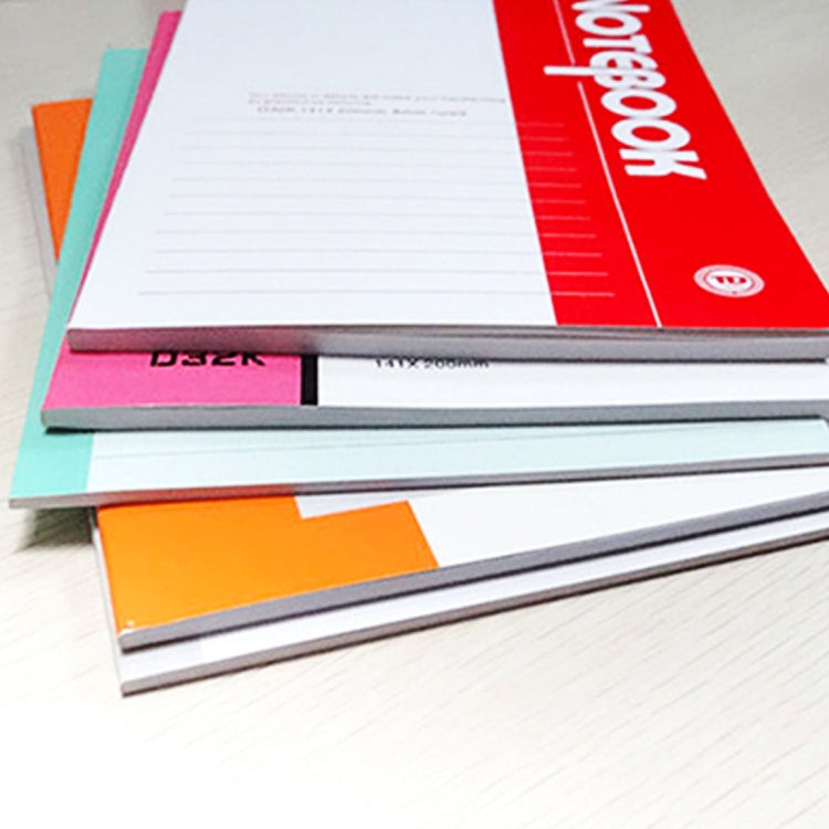 10 PCS 30 Pages A5 Soft Cover Diary Notebook Office Supply, Random Color Delivery