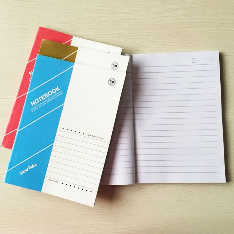10 PCS 80 Pages A5 Soft Cover Diary Notebook Office Supply, Random Color Delivery