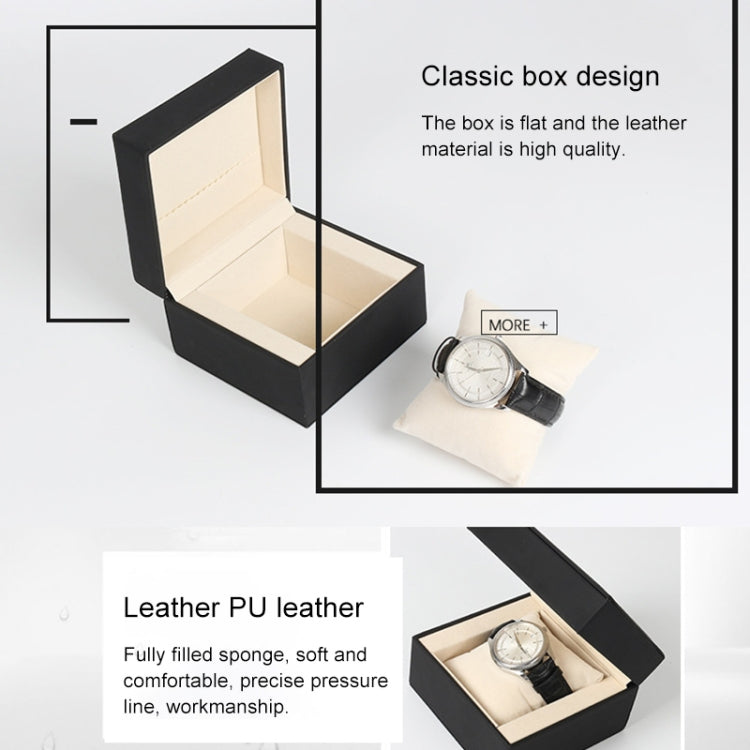 SBH002 PU Wrist Watch Storage Box Protective Case, Size: L