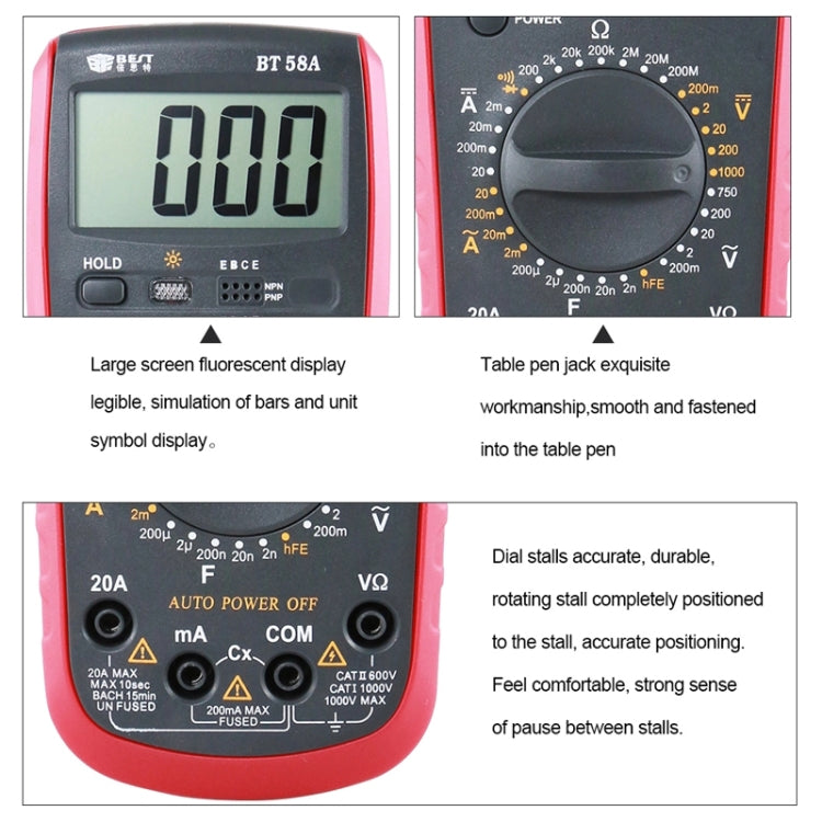 BEST-58A Multi Function Digital Multimeter