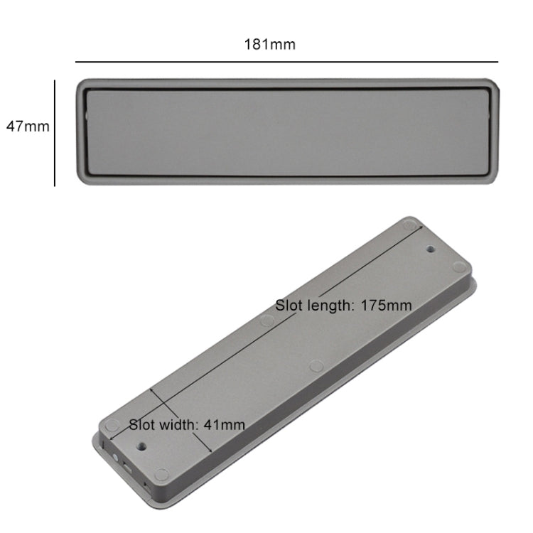Simple Wardrobe Slotted Scrub Handle Concealed Recessed Drawer Invisible Handle, Hole Distance：160mm