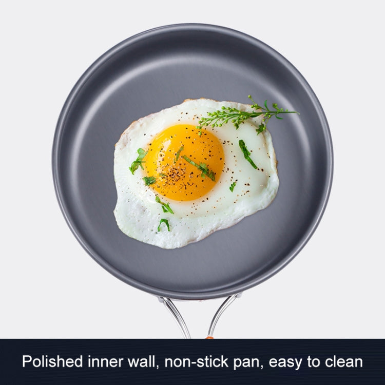 Hewolf 1692 Outdoor Camping Tableware Pots Cookwear Set for 2-3 Person