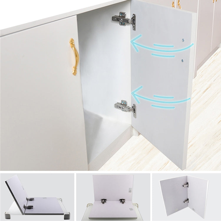 2 PCS Stainless Steel Hydraulic Hinge Copper Rod Hydraulic Buffer Hinge, 781 Straight Arm