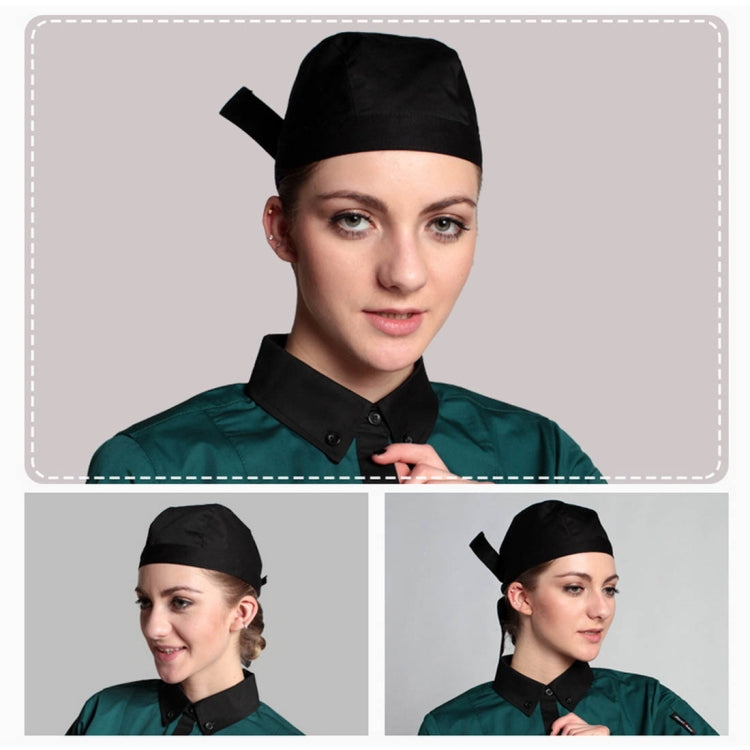 Simple Style Unisex Chef Waiter Work Cap Pirate Hat Turban Cap