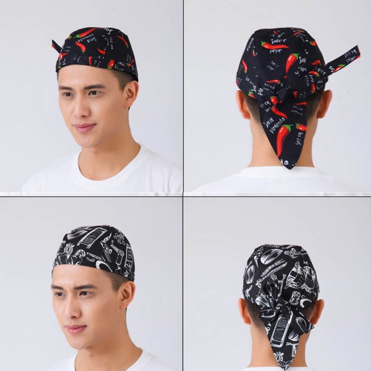 Simple Style Unisex Chef Waiter Work Cap Pirate Hat Turban Cap