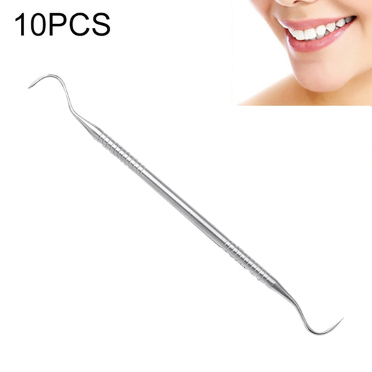 10 PCS Stainless Steel Big Bend Probe Dentist Tools