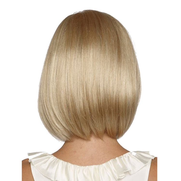 Short Straight Hair Bob Haircut Wig Chemical Fiber Hair Headgear for Women