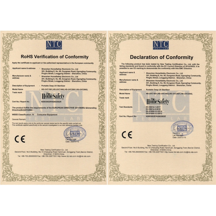 Portable UVC LED Light Sterilizer Disinfection Stick Lamp