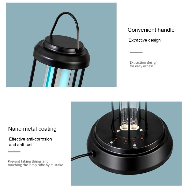 38W Desktop UV Light Lamp Disinfection Anti-virus Sterilization Lamp Bar Strip with Remote Control, 3 Pin CN Plug