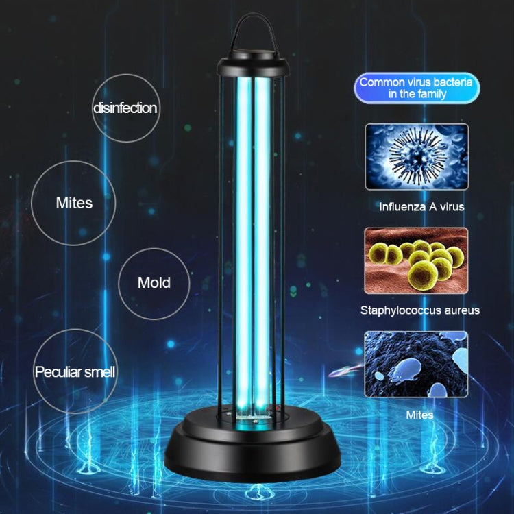 38W Desktop UV Light Lamp Disinfection Anti-virus Sterilization Lamp Bar Strip with Remote Control, 3 Pin CN Plug