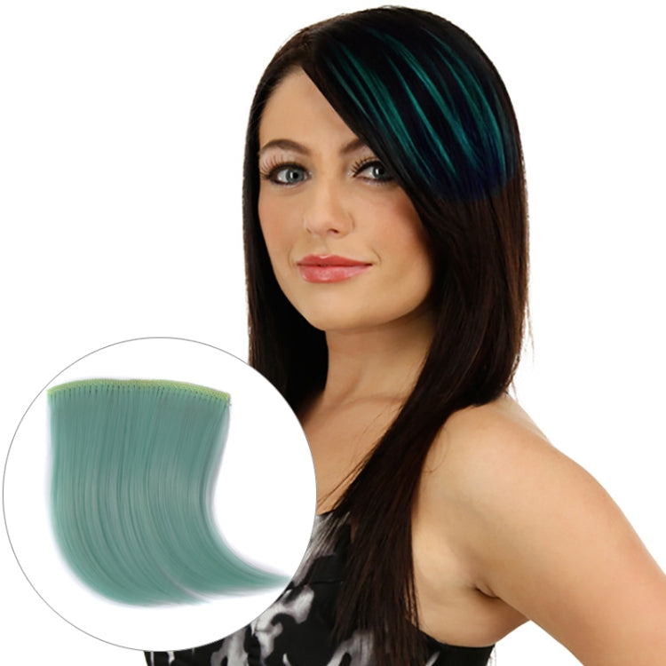 Color Gradient Invisible Seamless Hair Extension Wig Piece Straight Hair Piece Color Bangs Hair Piece
