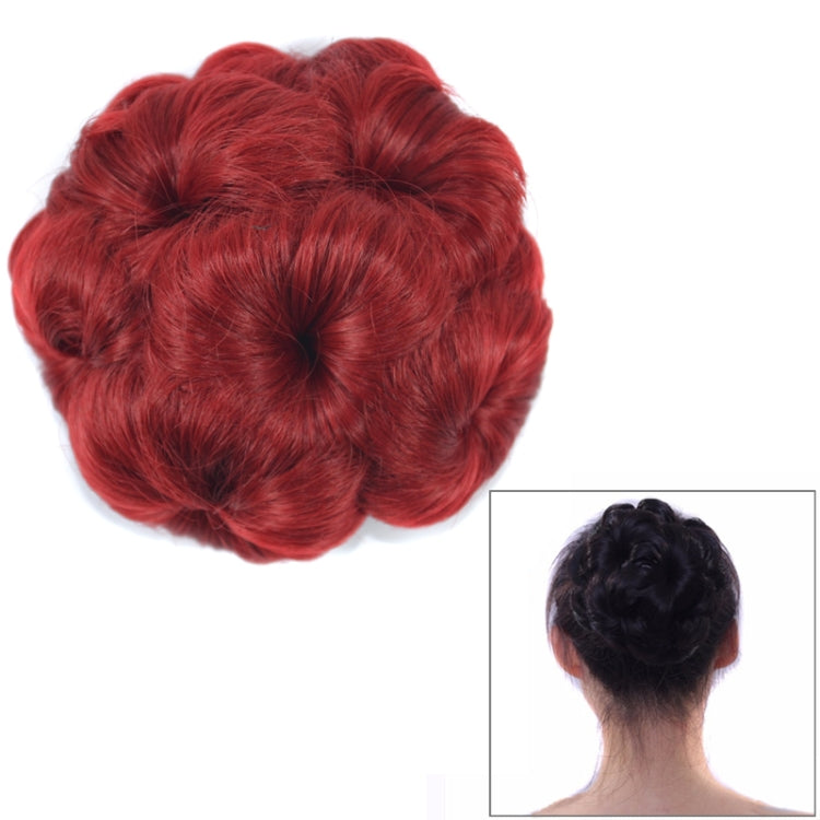 Wig Ball Head Flower Hairpin Hair Bag Wig Headband for Bride