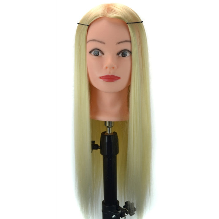 Practice Disc Hair Braided Mannequin Head Wig Styling Trimming Head Model, Black, Marron, Beige, Brown