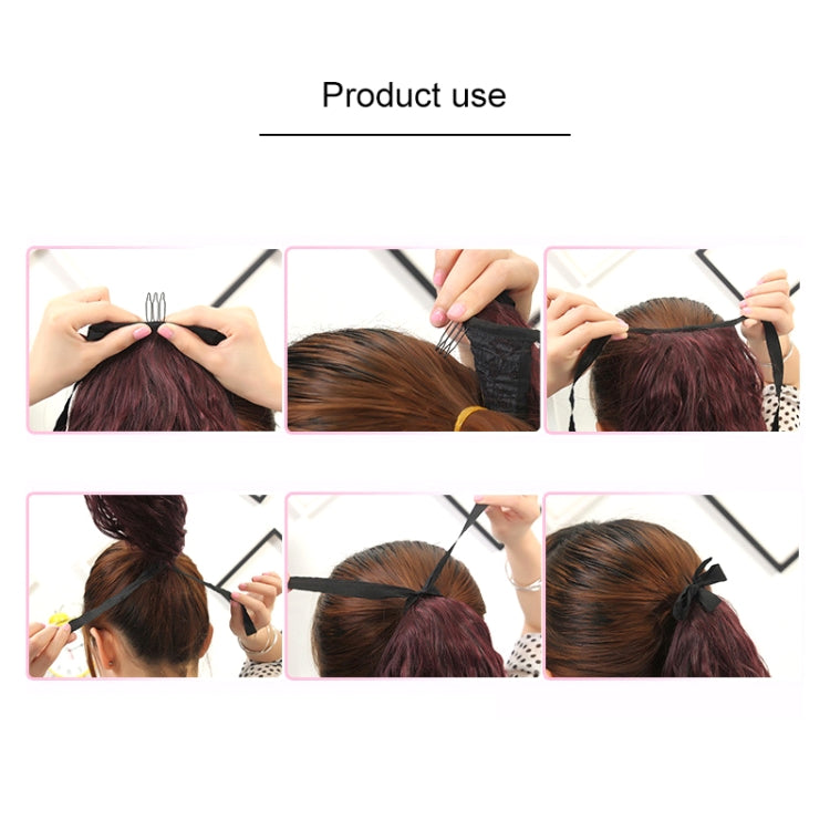 Natural Long Straight Hair Ponytail Bandage-style Wig Ponytail for Women，Length: 45cm