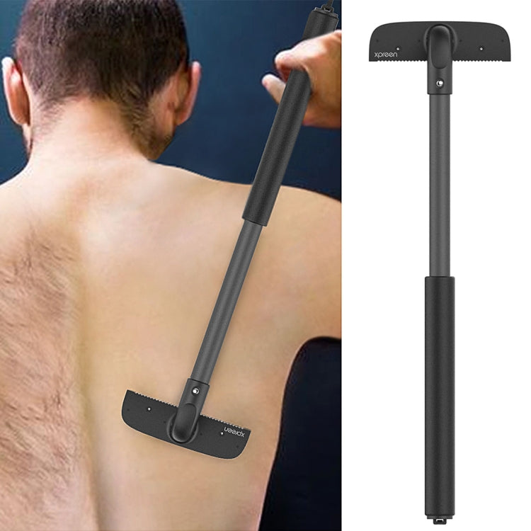 XPREEN XPRE034 Stretchable Handle Stainless Steel Blade Back Shaver Adjustable Back Razor with Lanyard for Men