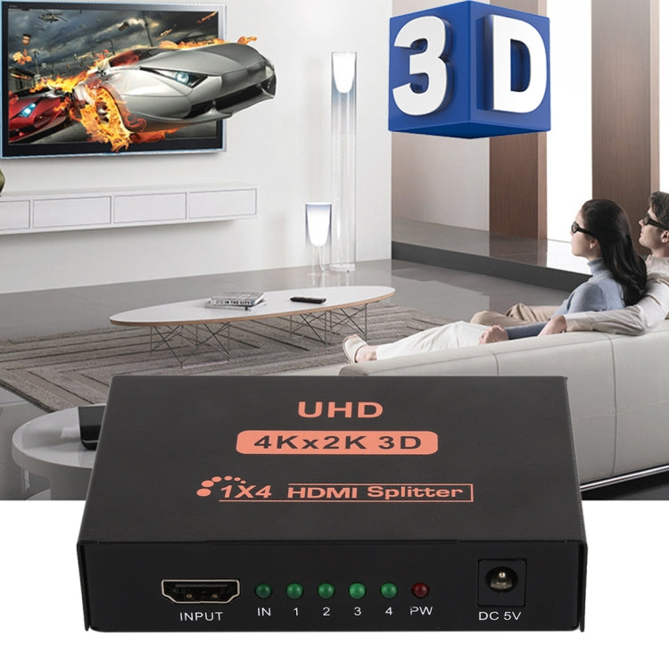 CY10 UHD 4K x 2K 3D 1 x 4 HDMI Splitter