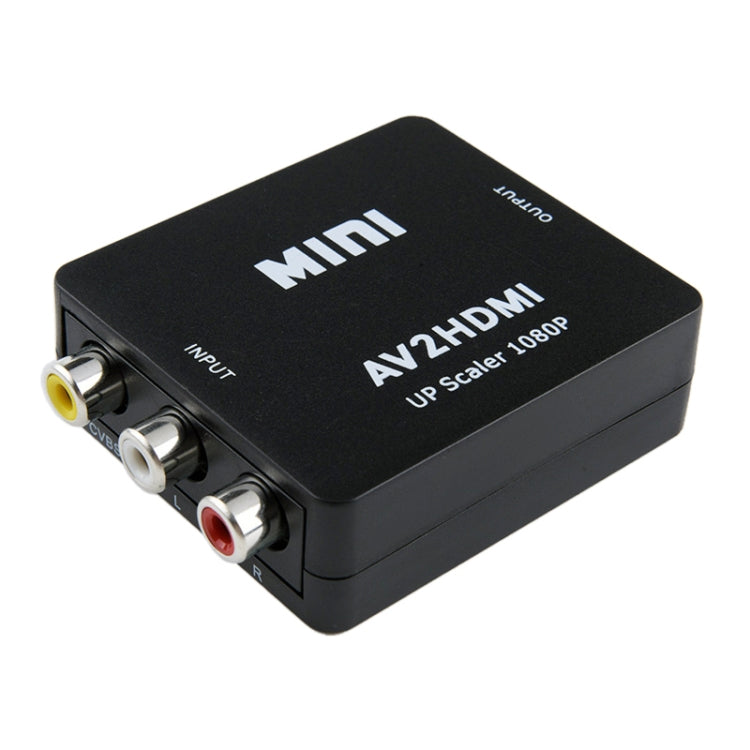 HOWEI HW-2105 Mini AV CVBS/L+R Audio to HDMI Converter Adapter, Support Scaler 1080P