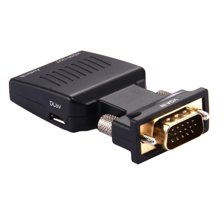 HD 1080P VGA to HDMI + Audio Video Output Converter Adapter for HDTV Monitor Projector