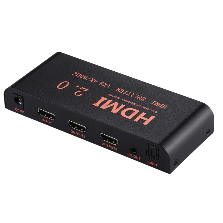 CY-041 1X2 HDMI 2.0 4K/60Hz Splitter, EU Plug