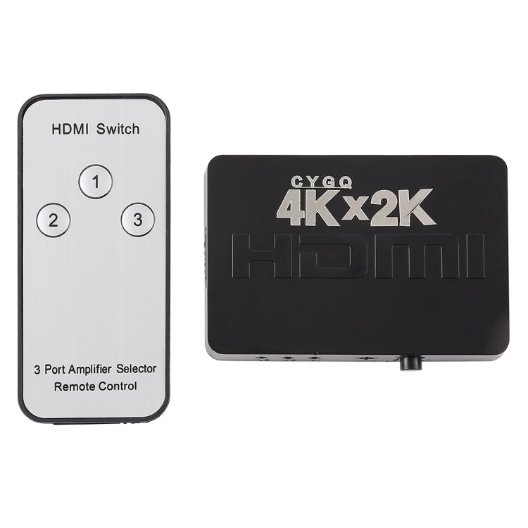 4K 3 Ports HDMI Switch with Remote Control