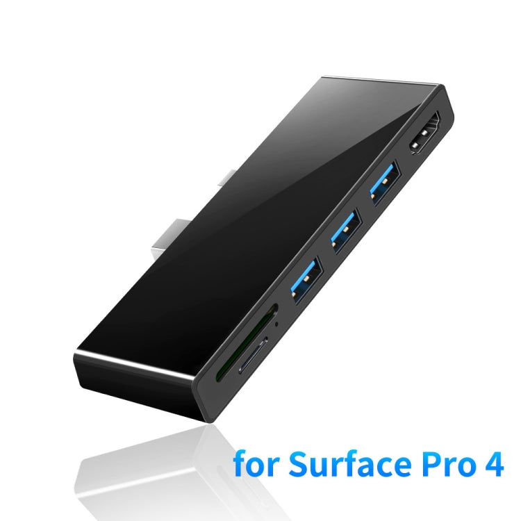 ROCKETEK SK-S4H 3 x USB 3.0 + HDMI + SD / TF Memory Card Reader HUB 4K HDMI Adapter