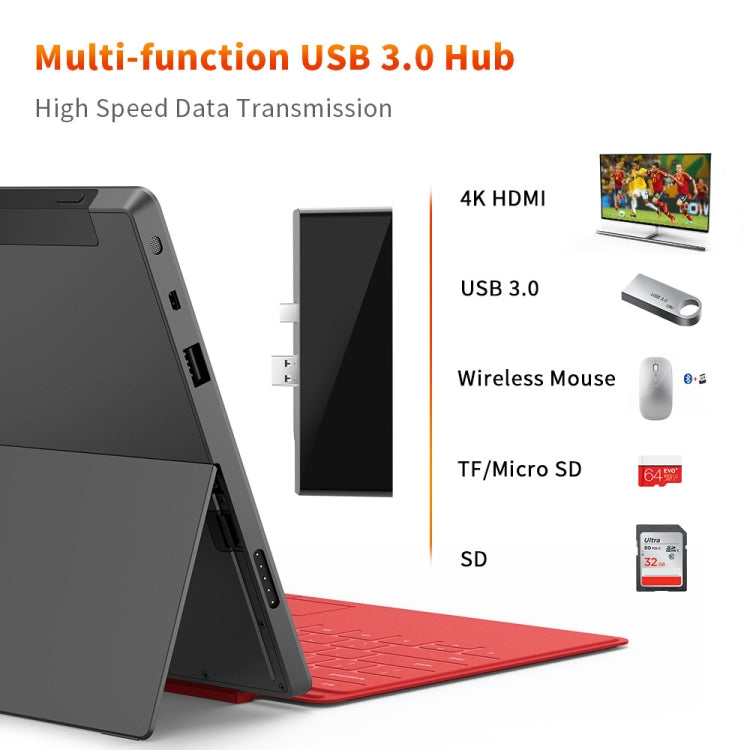 ROCKETEK SK-S5H 3 x USB 3.0 + HDMI + SD / TF Memory Card Reader HUB 4K HDMI Adapter