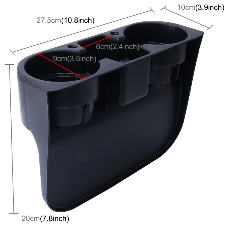 Car Auto ABS Multi-functional Seat Organizer Storage Holder for Drink Beverage Phone
