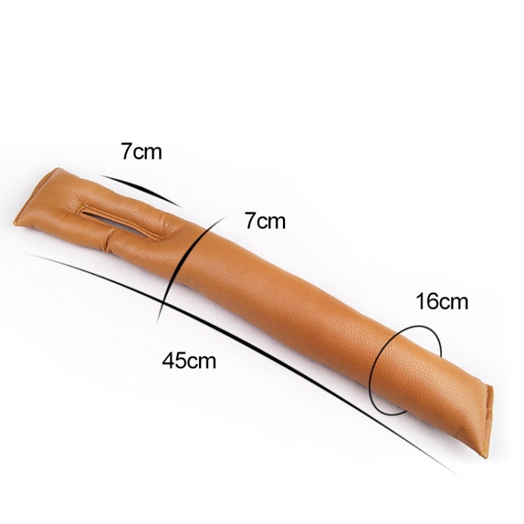 4 PCS Car Styling Accessories Seat Gap Filler Leather Pad Spacer Protective Softer Bar Slot Plug Car Gap Filler